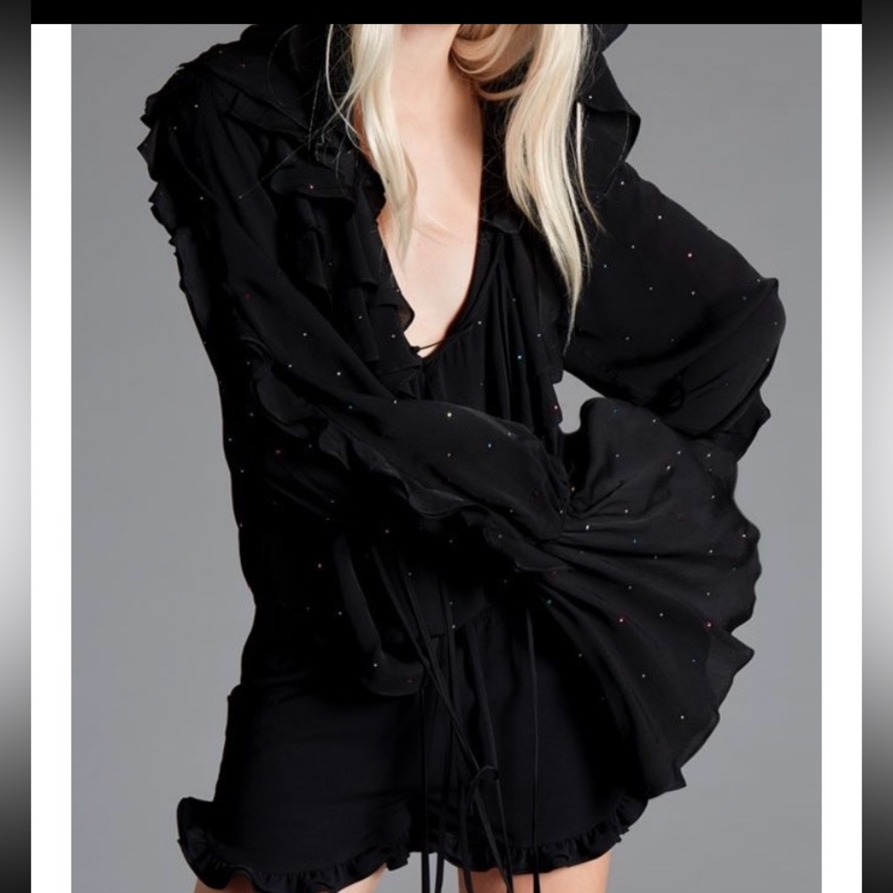 Odd People Spring/Summer 2019 Cold Shoulder  Swarovski Crystals Collection Dress